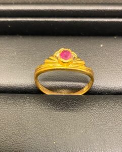 K18/ルビー/リング 1.3g