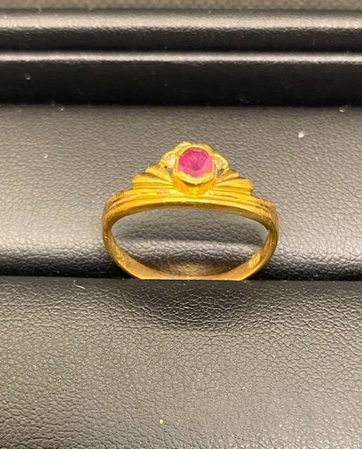 K18/ルビー/リング 1.3g