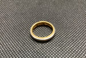 Pt950/K18　リング　4.6g