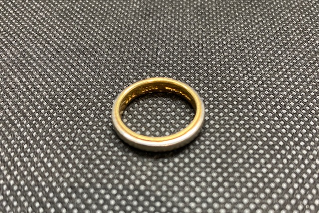 Pt950/K18　リング　4.6g