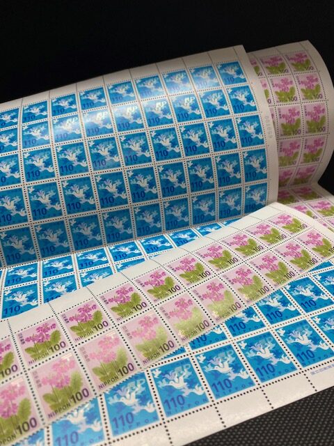切手 100×120枚　110×100枚