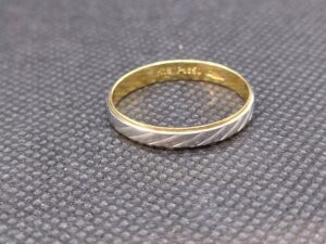 Pt850/K18 リング 2.2ｇ