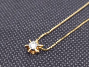 K18 D0.32ct ネックレス 3.7g