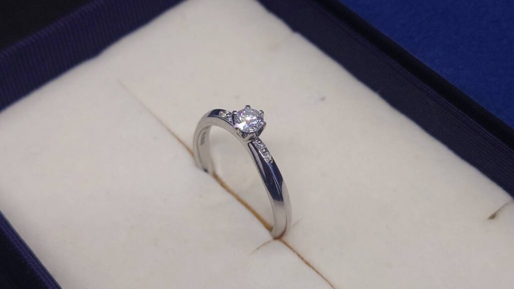 Pt900 D0.158ct リング 3.2g
