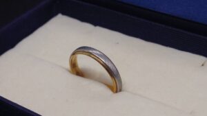 Pt900/K18 リング 2.7g