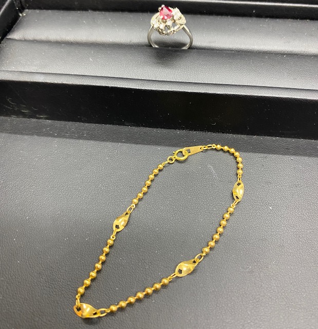 [借入可能金額　70,000円]K18リングK18ブレスレット