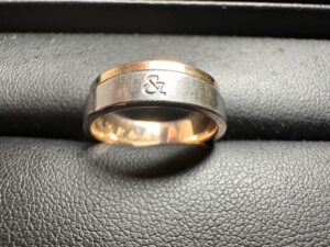 Pt900/K18　リング　5.4ｇ