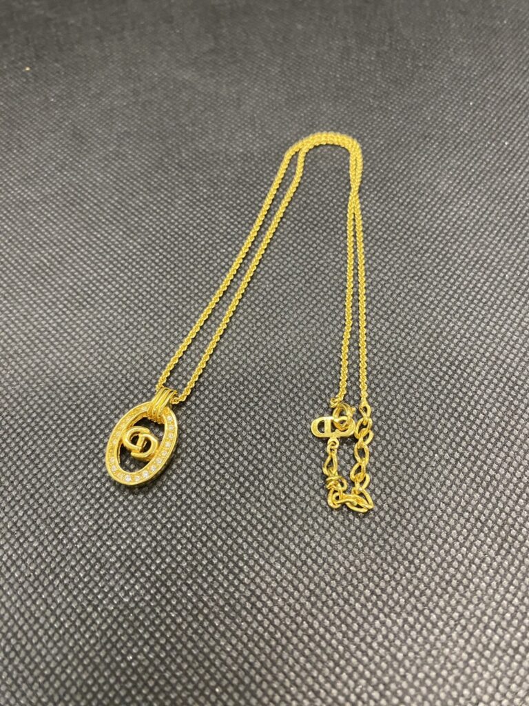 Christian Dior ラインストーン ネックレス