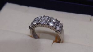 Pt900 MD付リング 5.2g