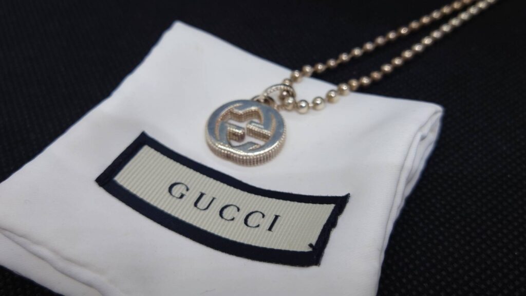GUCCI インターロッキング ボールチェーン ネックレス