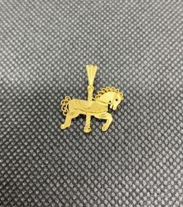 14K ネックレストップ　馬 1.2g