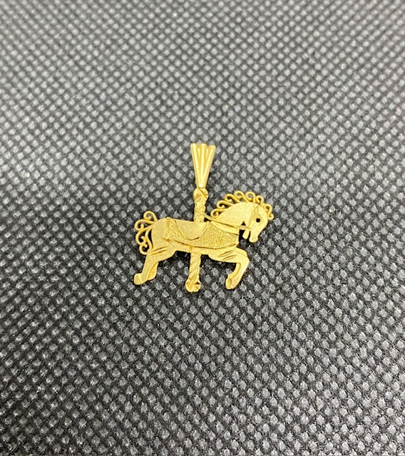 14K ネックレストップ　馬 1.2g