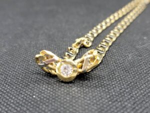Pt850/K18 D0.44ct ネックレス 55.7g