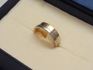 Pt900/K18 リング 5.4g
