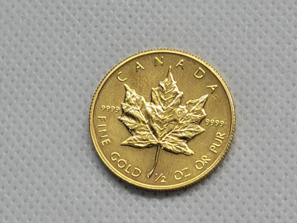 K24 メイプルリーフ金貨 1/2oz