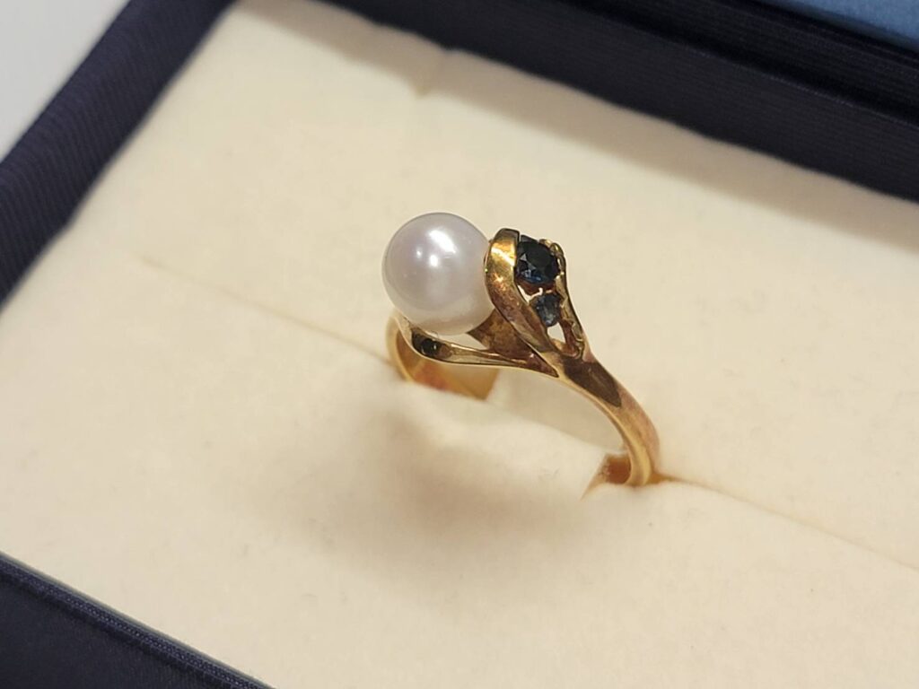 K18 パール付 リング 3.5g