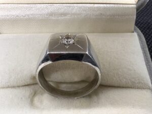 Pt850　リング　15.5ｇ　0.21ct