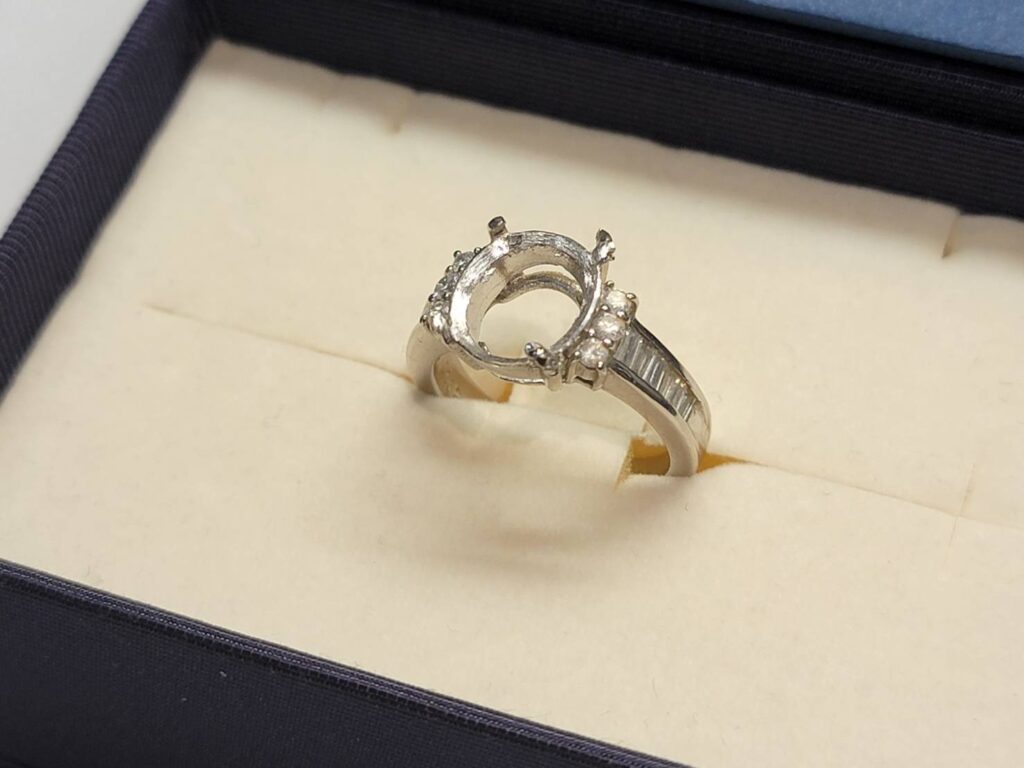 Pt900 MD0.52ct リング 8.2g