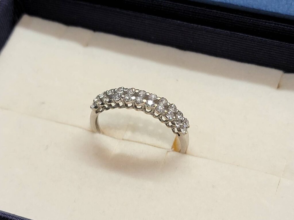 K18WG MD付 リング 1.8g
