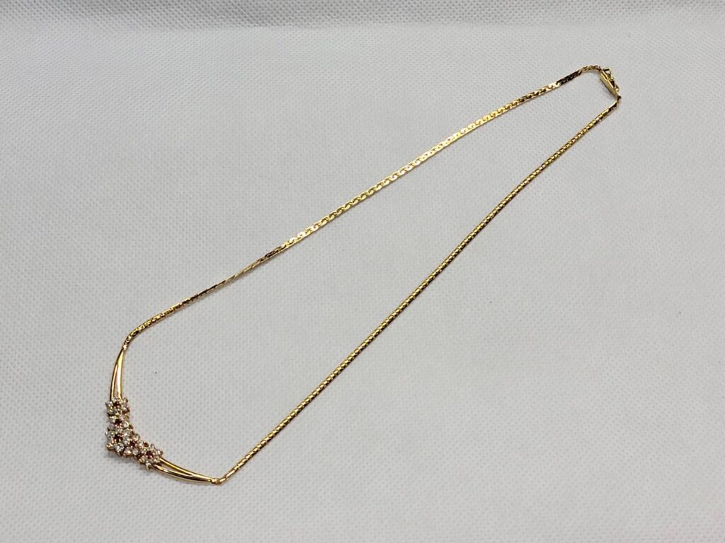 K18 R0.17ct MD0.93ct ネックレス 10.5g