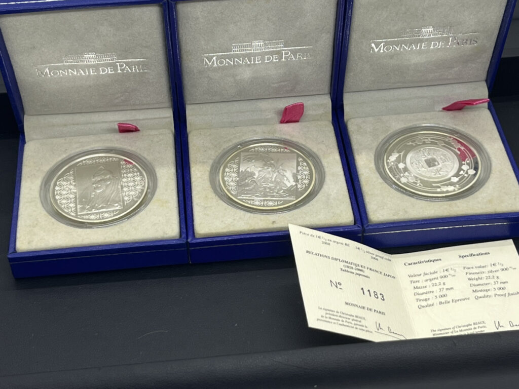 日仏交流150周年記念銀貨
