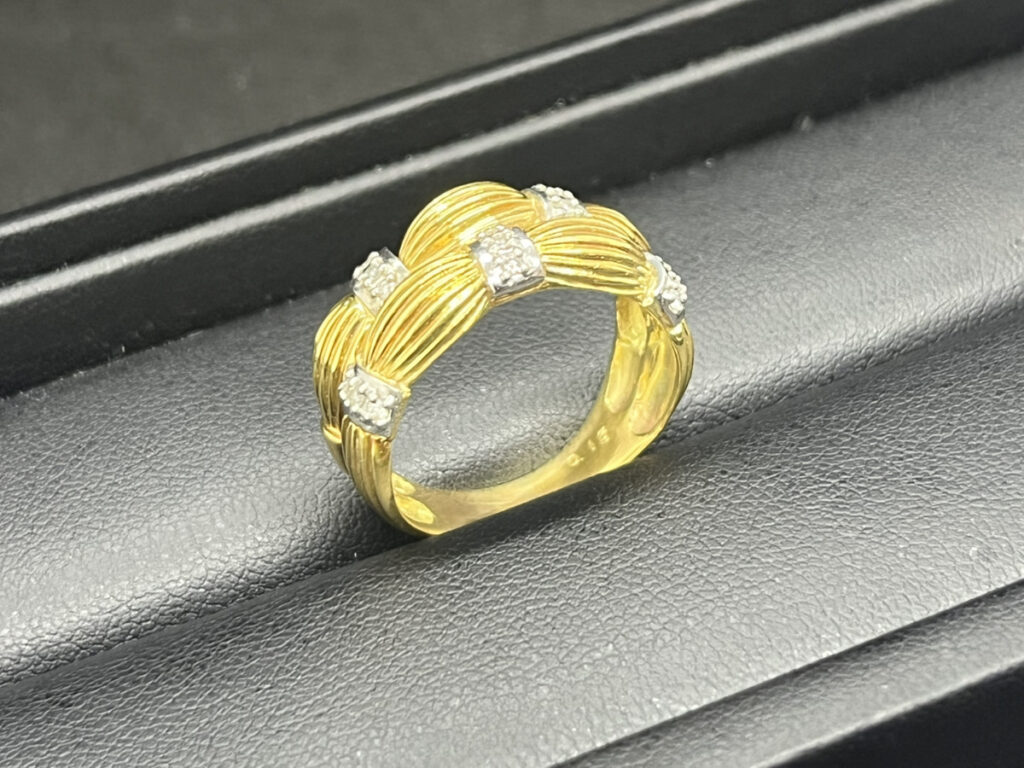 K18/PT900　リング　8.4ｇ