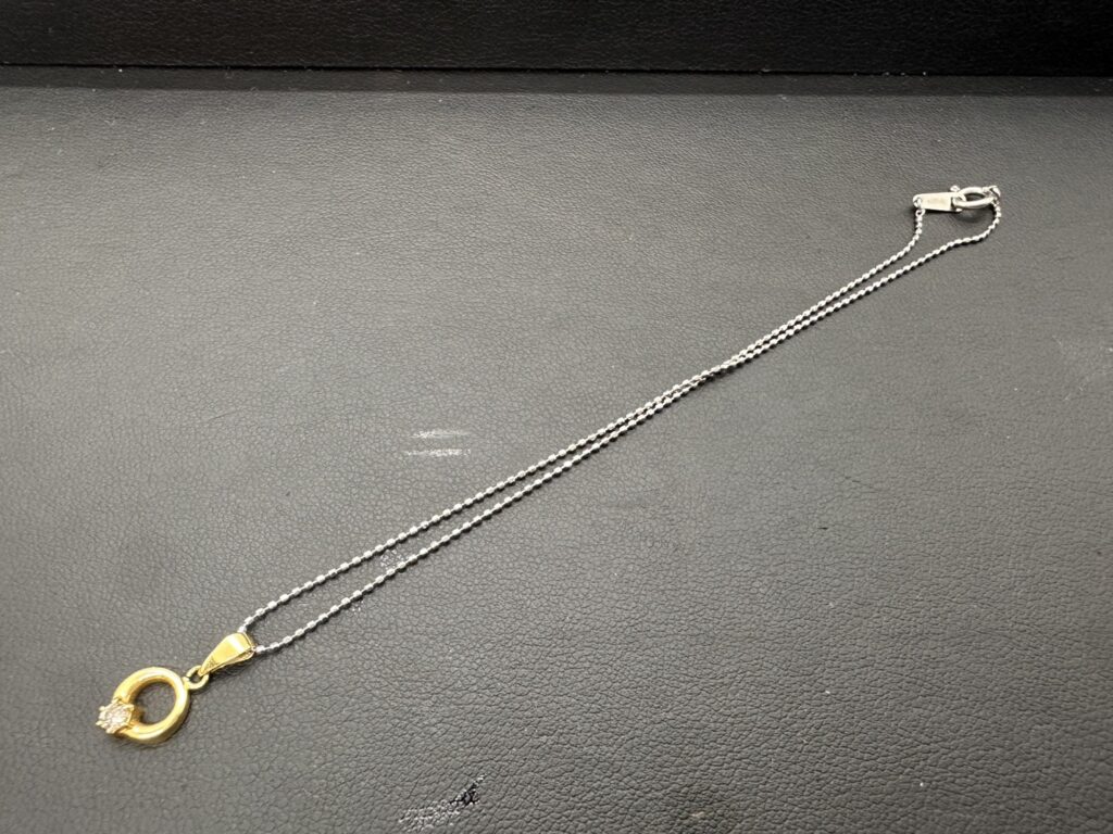 K18WG/K18　ネックレス　1.3ｇ