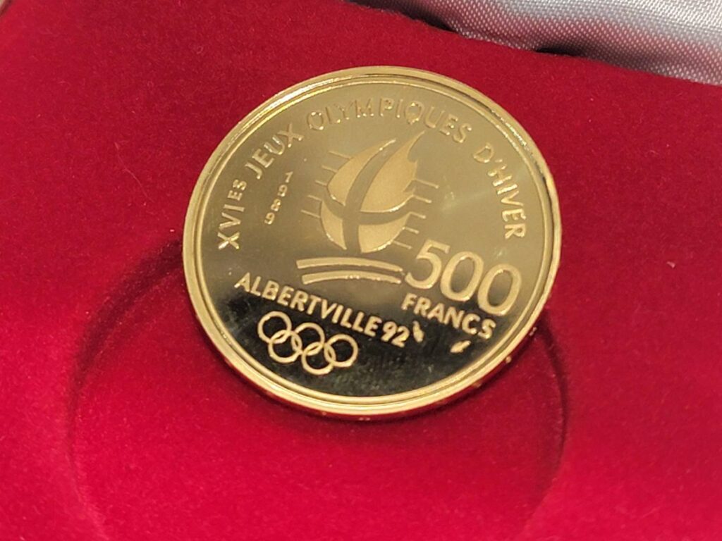 K22 アルベールビル冬季オリンピック 金貨 17g
