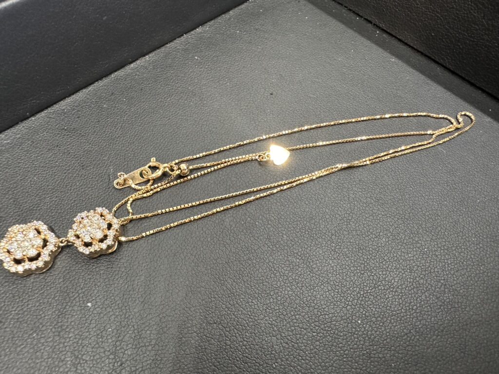 K18　MD0.75ct　ネックレス　4.7ｇ