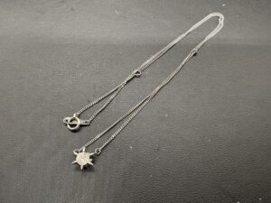 Pt850　D0.47ct　ネックレス　3.2ｇ