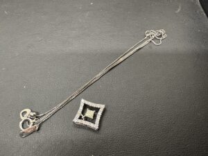 Pt850/Pt900　MD0.223　0.26ct　ネックレス　3.4ｇ
