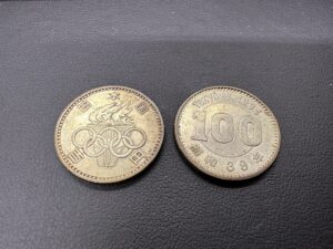 オリンピック　100円銀貨　