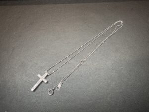 K18WG　MD0.2ct　ネックレス　2.2ｇ